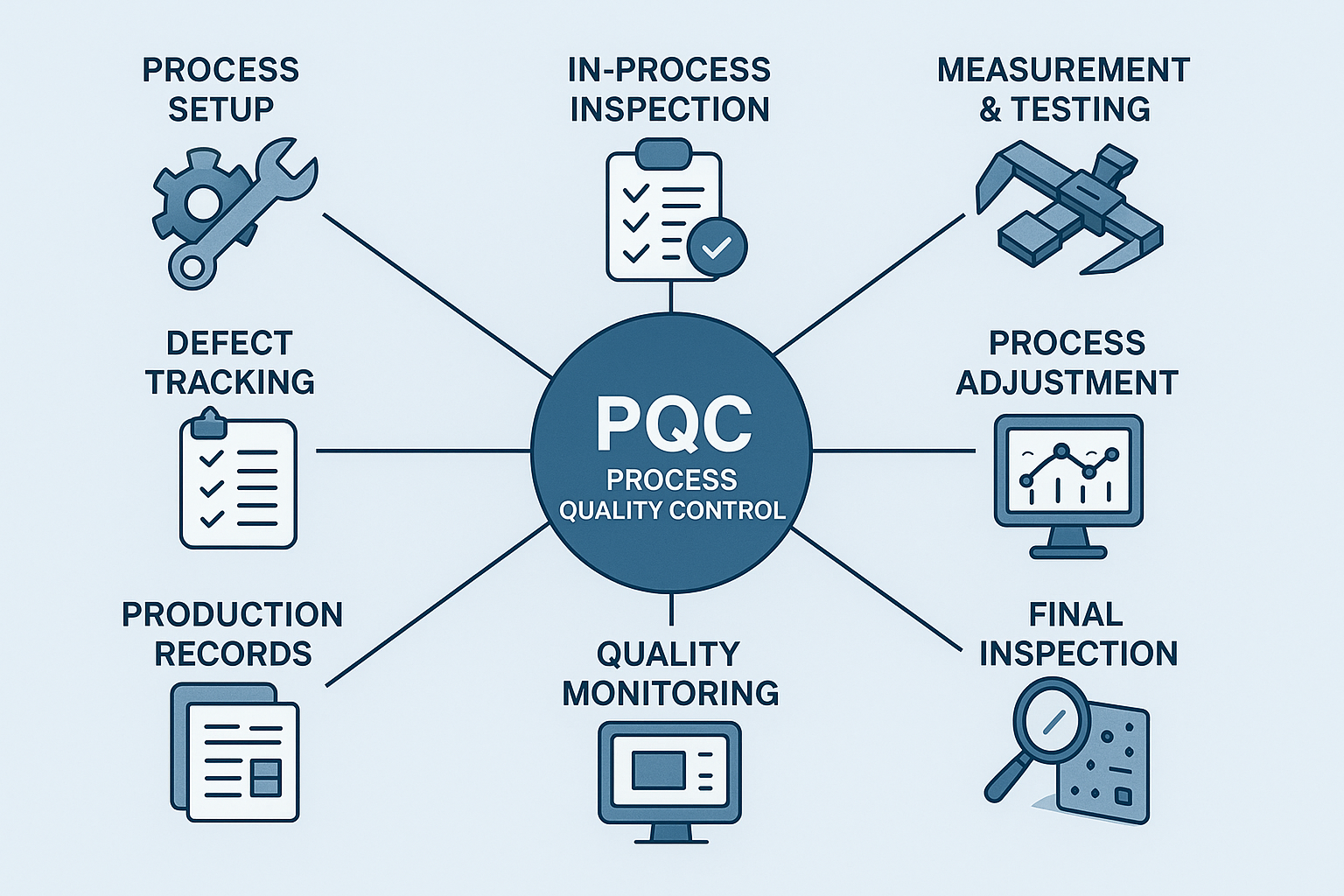 PQC, kiểm soát chất lượng trong quá trình sản xuất