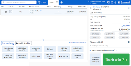 Phần mềm quản lý kho bán lẻ Sapo POS