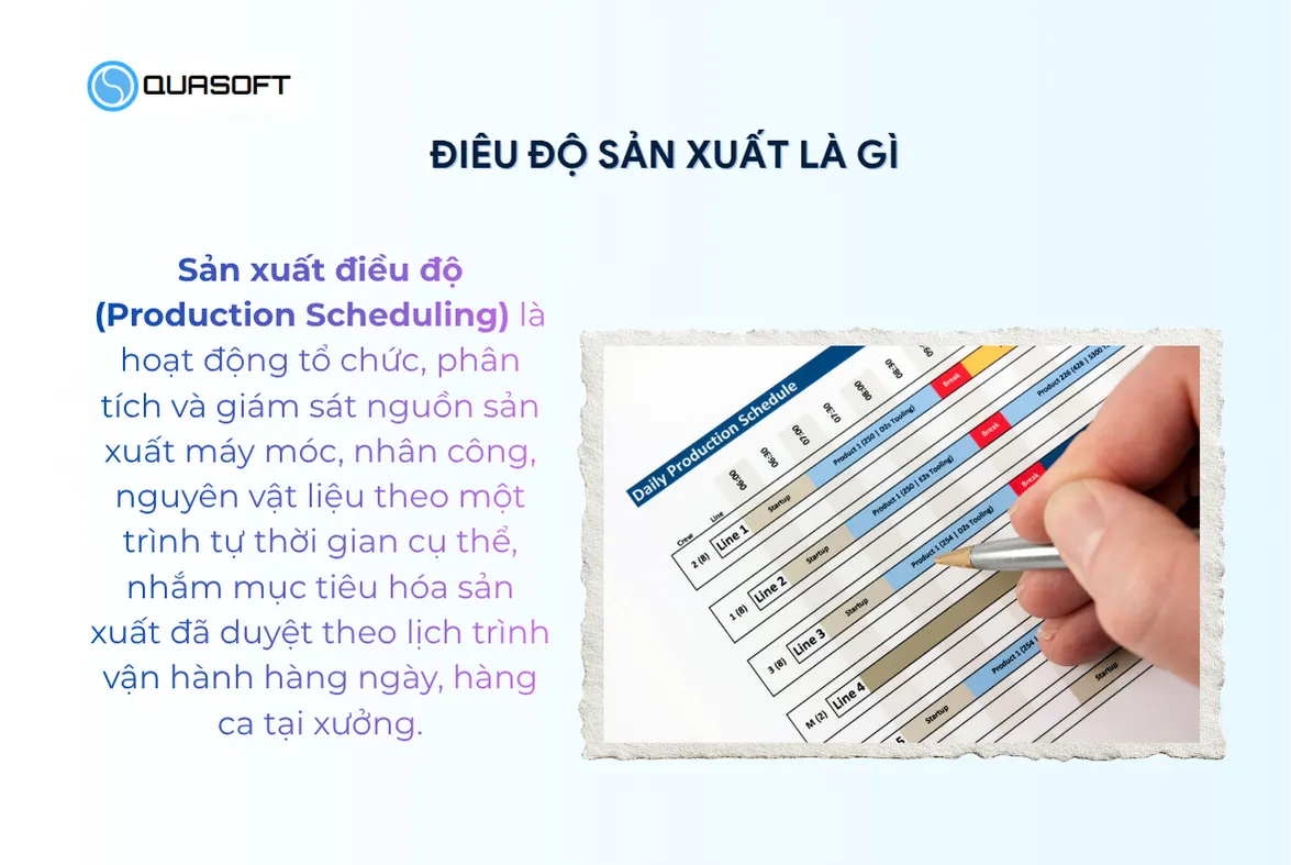 Sản xuất điều độ là gì?