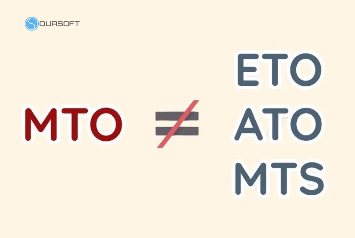 Phân biệt MTO với các mô hình sản xuất khác